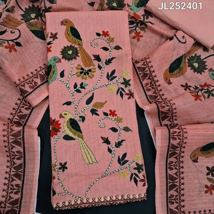 Pastel pink designer digital printed linen salwar material jl252401-Neidhal