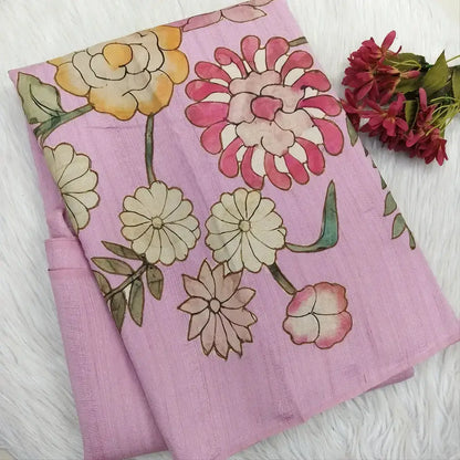 Pastel pink designer self embroidered semi gicha saree ns211-Neidhal