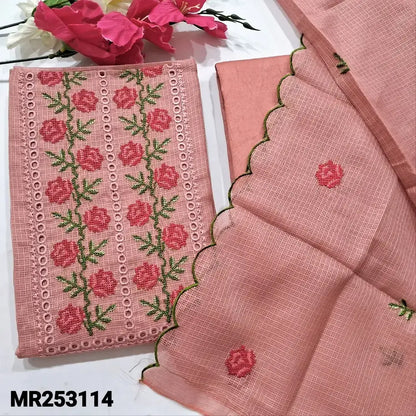 Pastel pink fancy kota silk cotton salwar material mr253114-Neidhal