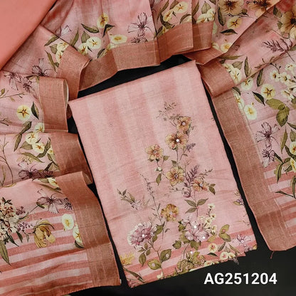 Pastel pink floral printed semi gicha salwar material ag251204-Neidhal