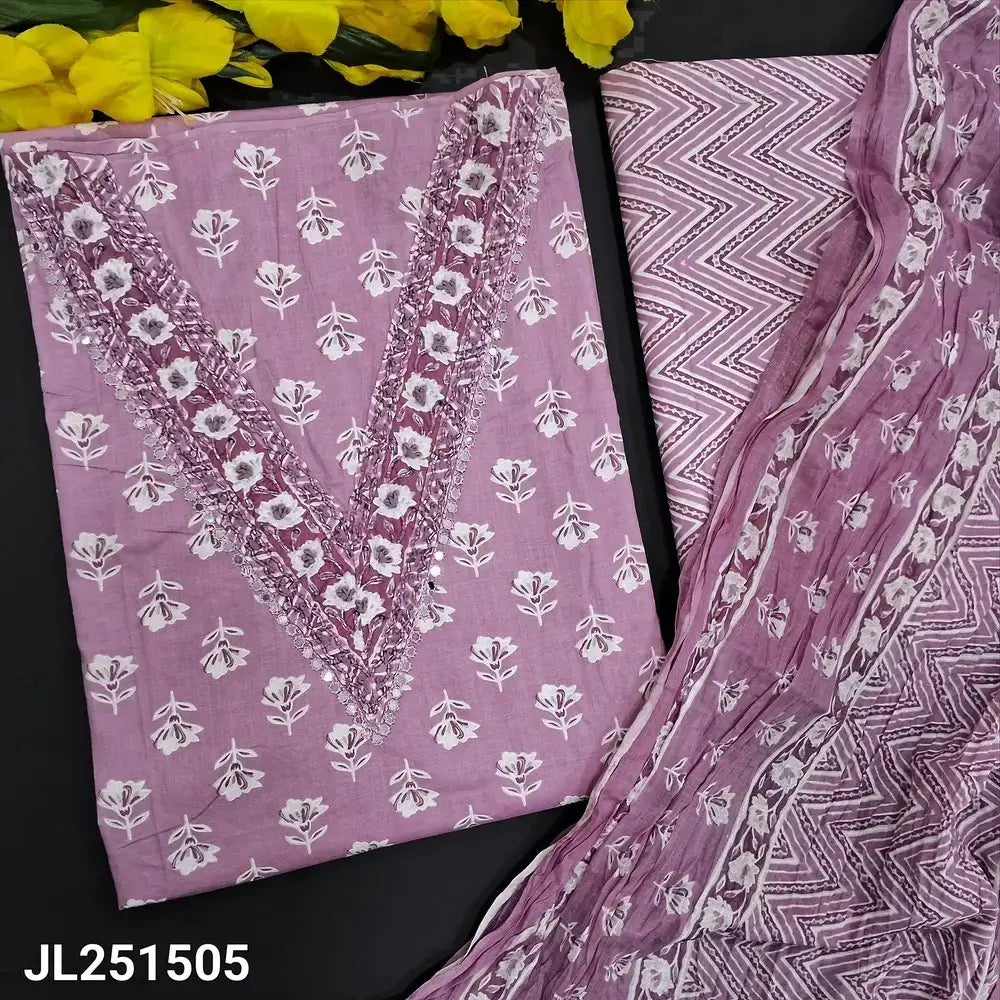 Pastel pink floral printed soft cotton salwar material jl251505-Neidhal