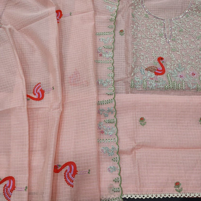 Pastel pink kota salwar material ap251207-Neidhal