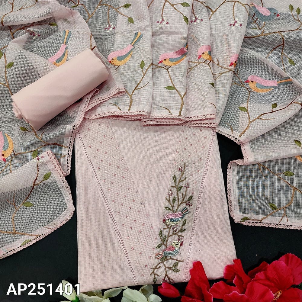 Pastel pink kota salwar material ap251401-Neidhal