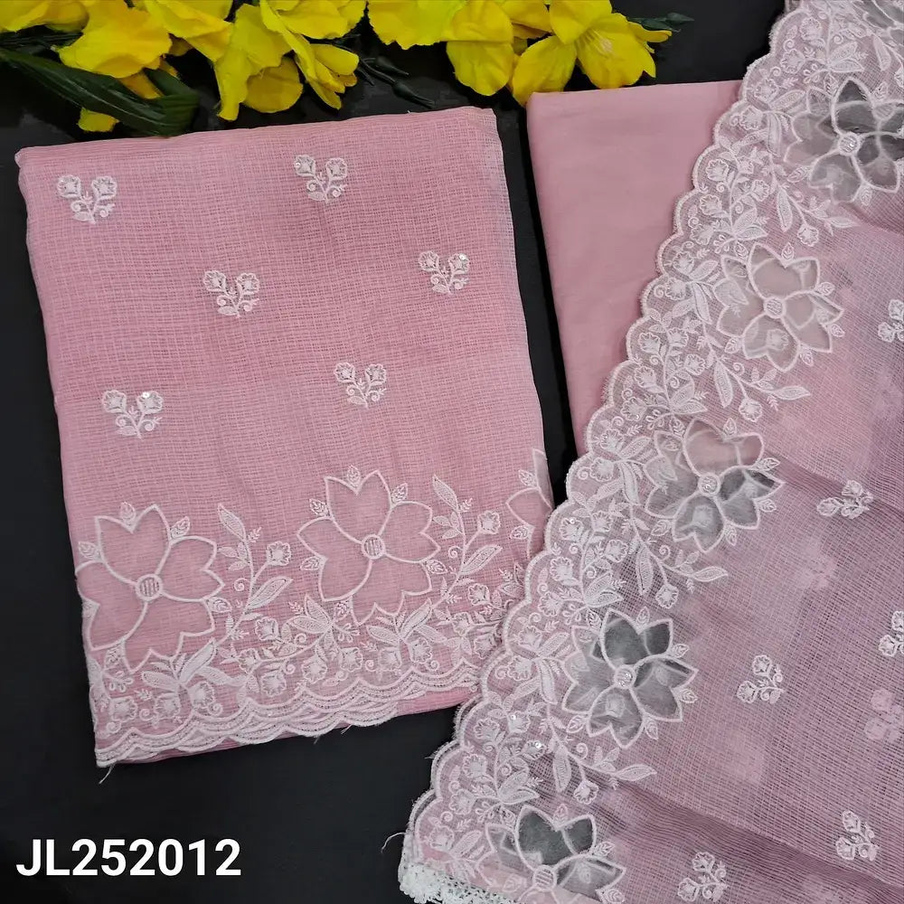 Pastel pink kota silk cotton salwar material jl252012-Neidhal