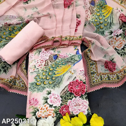 Pastel pink maslin silk salwar material ap250310-Neidhal