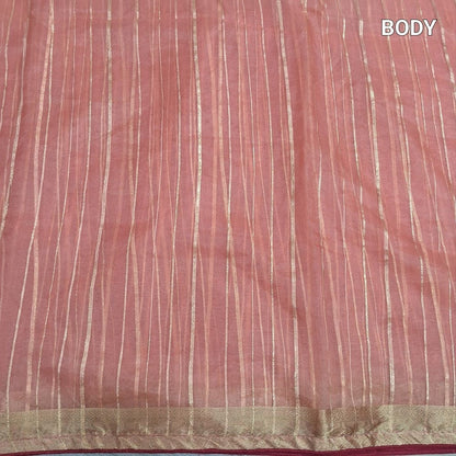 Pastel pink organza saree ns226-Neidhal