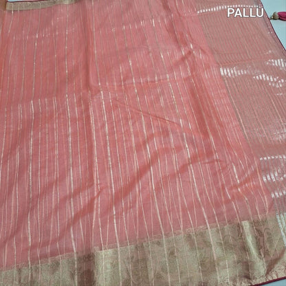 Pastel pink organza saree ns226-Neidhal