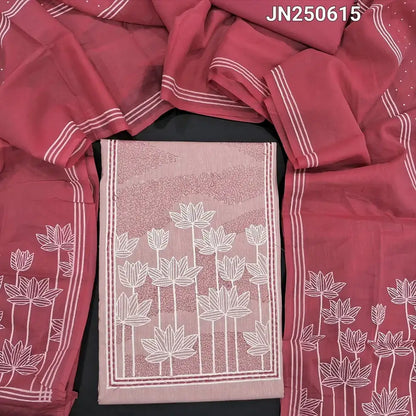 Pastel pink premium handloom cotton salwar material jn250615-Neidhal