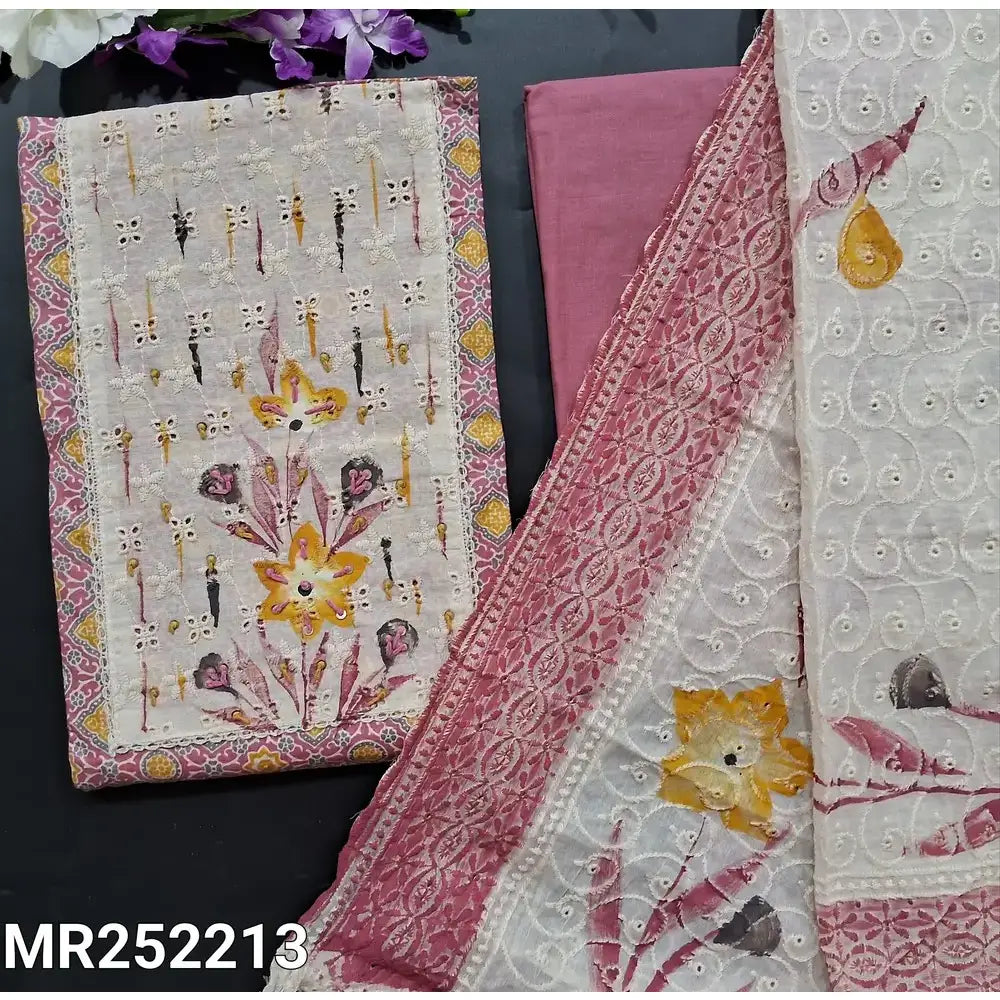 Pastel pink printed cotton salwar material mr252213-Neidhal