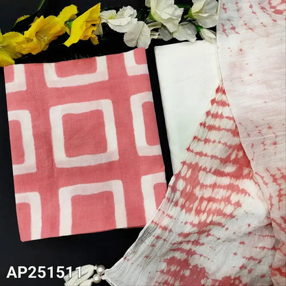 Pastel pink printed soft cotton salwar material ap251511-Neidhal