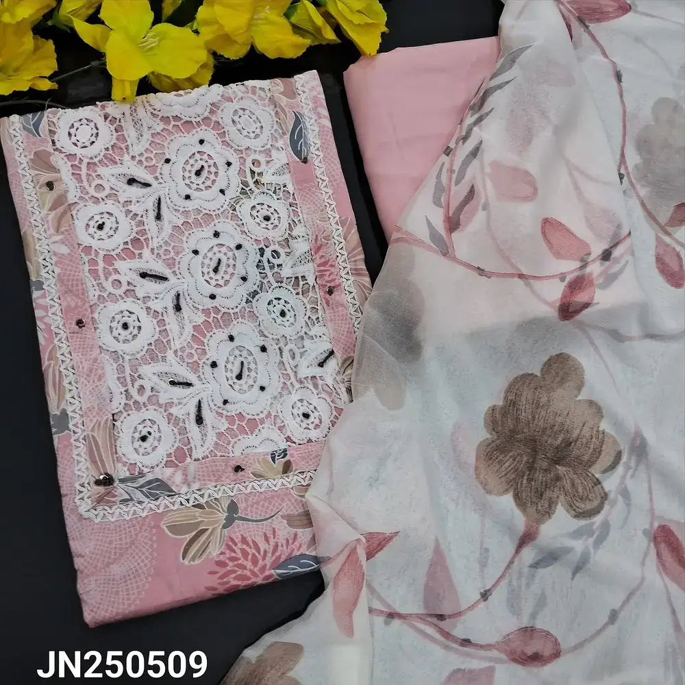 Pastel pink printed soft cotton salwar material jn250509-Neidhal