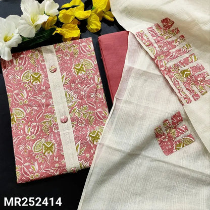 Pastel pink printed soft cotton salwar material mr252414-Neidhal