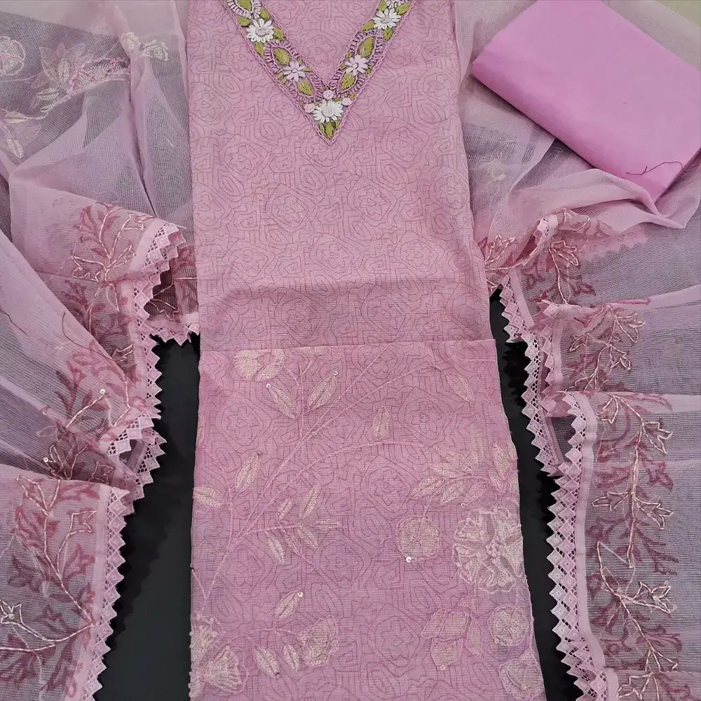 Pastel pink printed super net salwar material jn250513-Neidhal