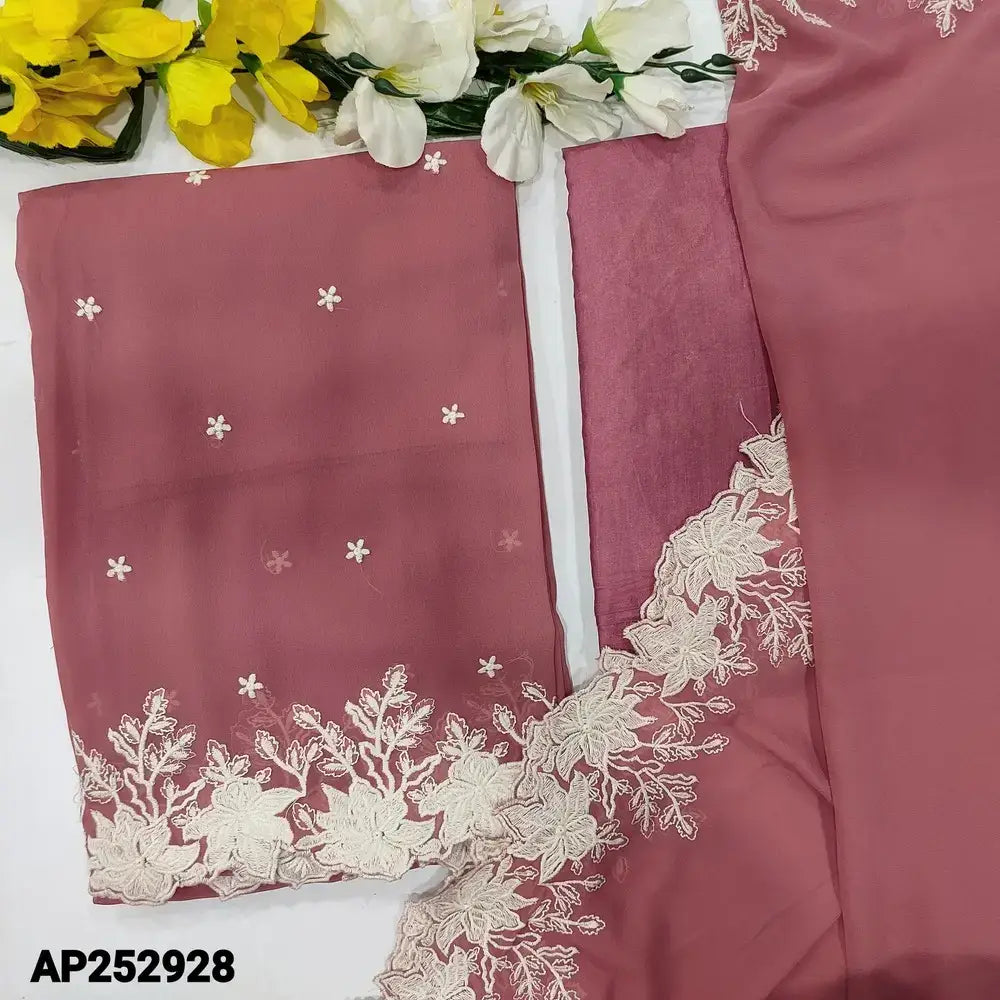Pastel pink semi georgette salwar material ap252928-Neidhal
