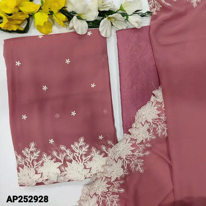 Pastel pink semi georgette salwar material ap252928-Neidhal