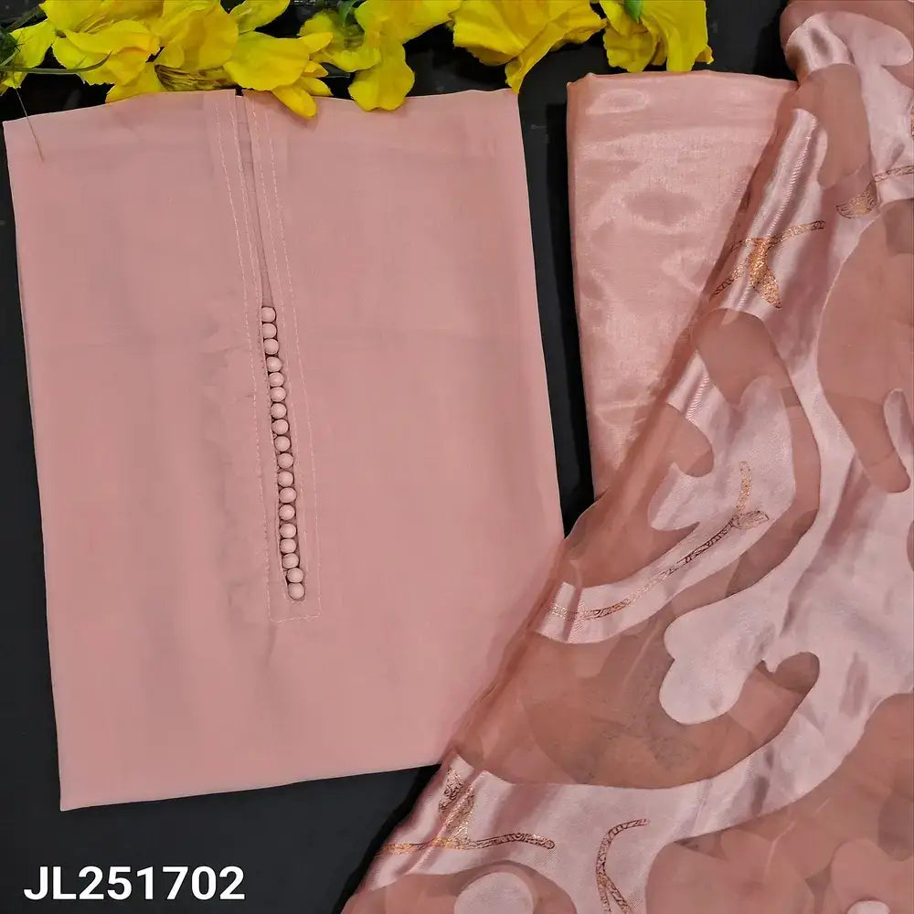 Pastel pink semi georgette salwar material jl251702-Neidhal