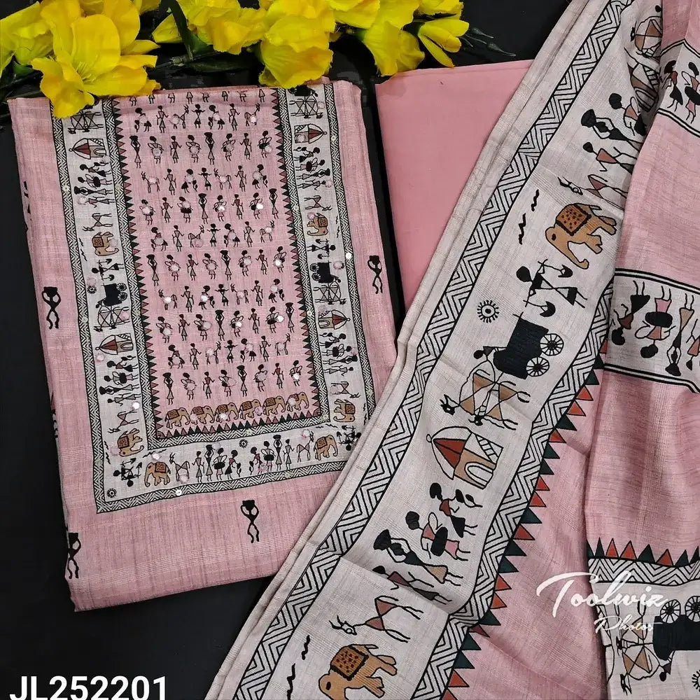 Pastel pink semi gicha salwar material jl252201-Neidhal