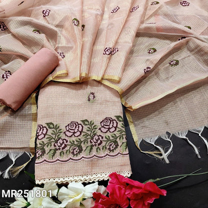 Pastel pink tissue kota silk cotton salwar material mr251801-Neidhal