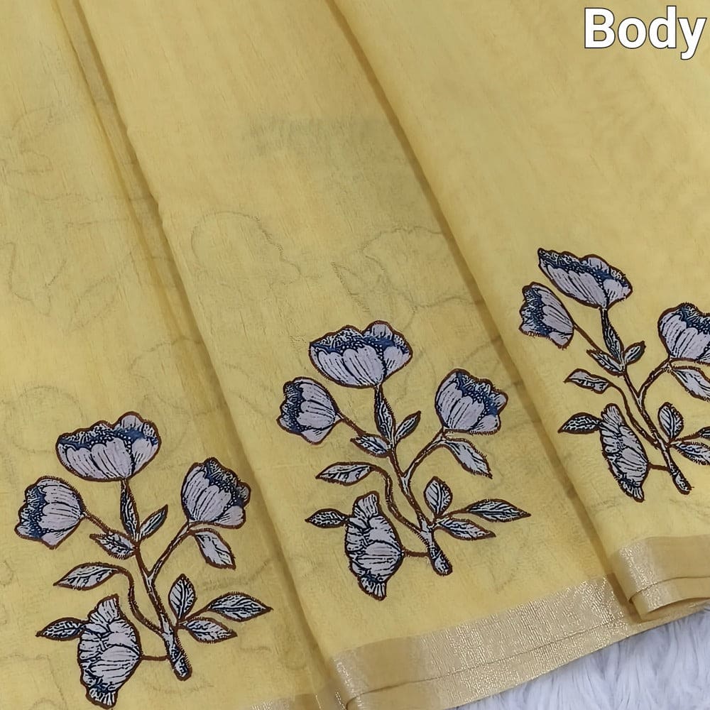 Pastel yellow designer silk cotton saree ns113-Neidhal