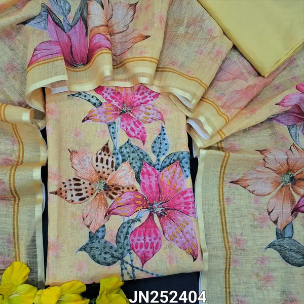 chinese dress ladies Barish Pure Linen Top & Dupatta