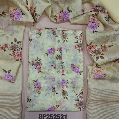 Pastel yellow printed fancy kota salwar material SP252521-Neidhal