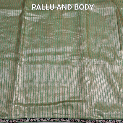 Patel green organza saree ns230-Neidhal
