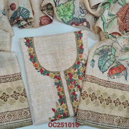 Peach premium linen salwar material OC251018-Neidhal