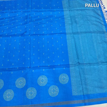 Peachish pink printed chappa silk saree ns231-Neidhal