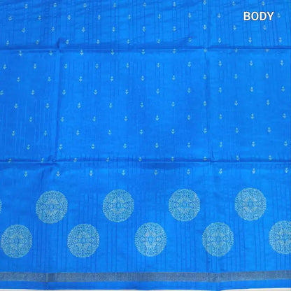 Peachish pink printed chappa silk saree ns231-Neidhal