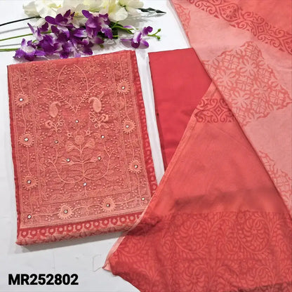 Peachish pink super net salwar material mr252802-Neidhal