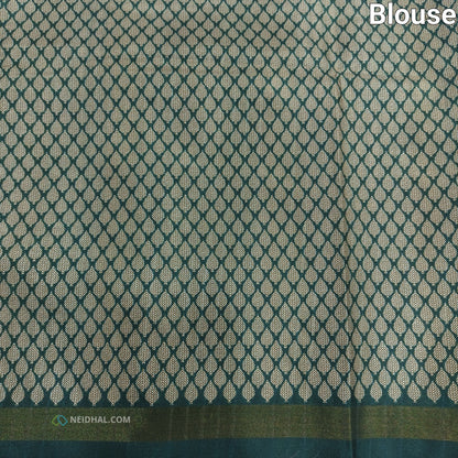 Pink checked printed semi chappa silk saree ns36-Neidhal