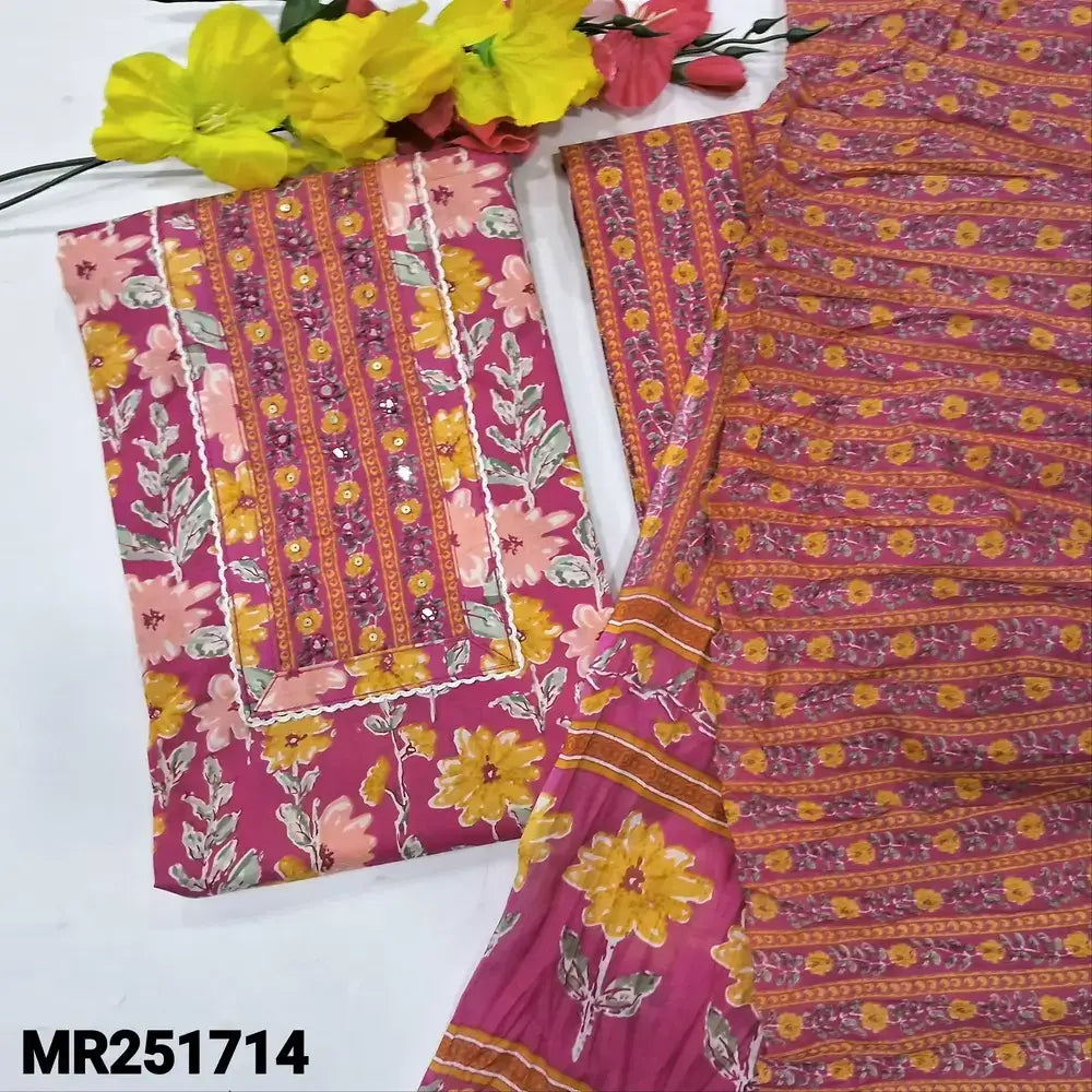 Pink cotton salwar material mr251714-Neidhal