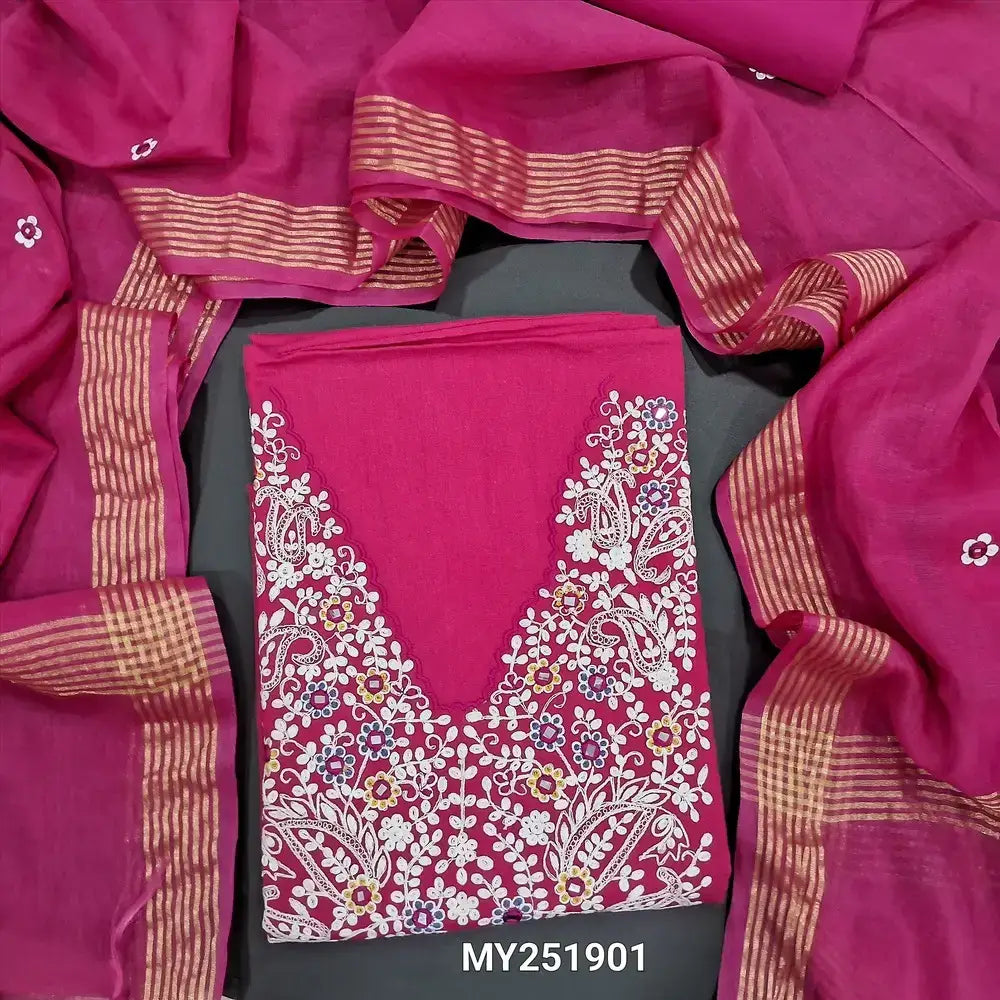 Pink cotton salwar material my251901-Neidhal