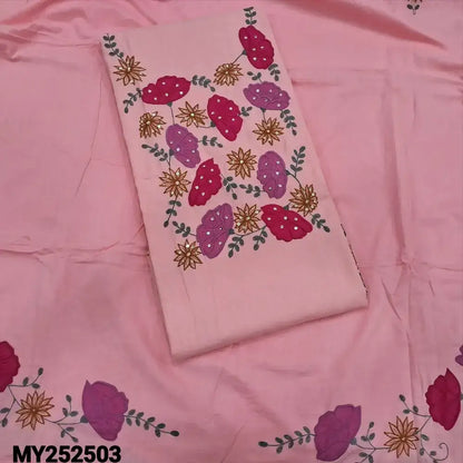 Pink cotton salwar material my252503-Neidhal