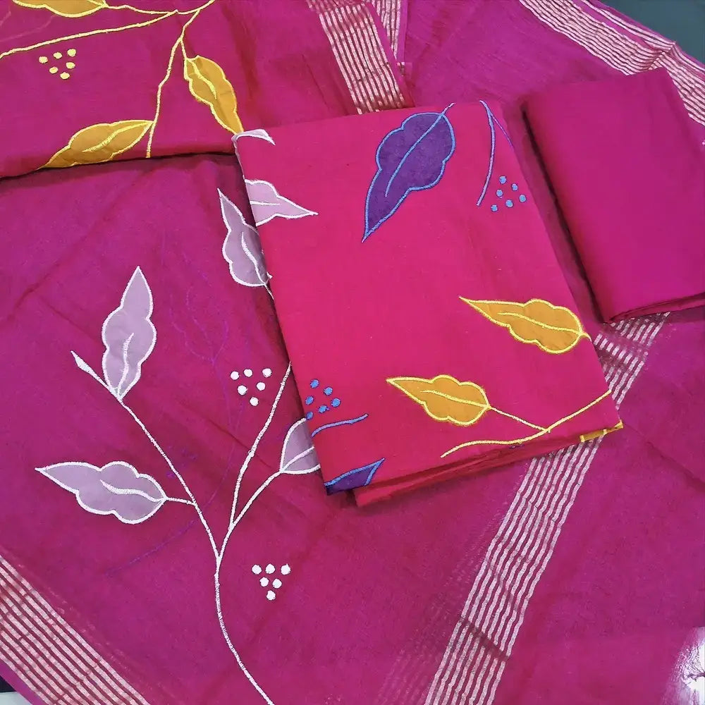 Pink designer cotton salwar material jn250401-Neidhal