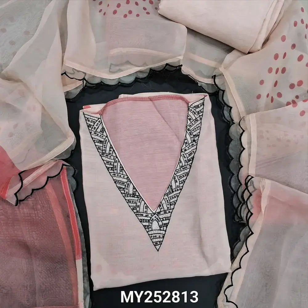 Pink designer maslin silk salwar material my252813-Neidhal