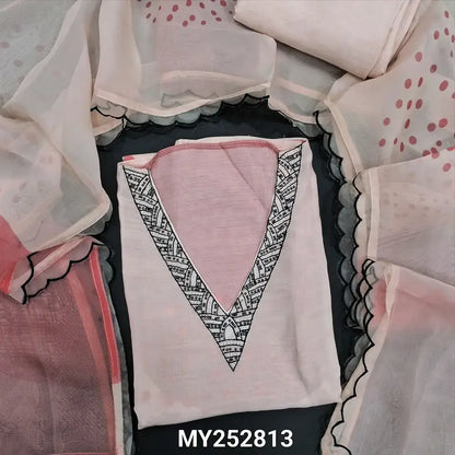 Pink designer maslin silk salwar material my252813-Neidhal