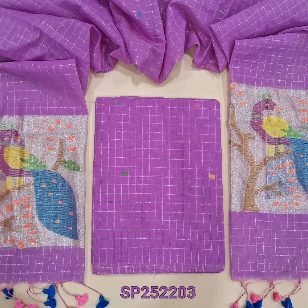 Pink designer muslin jamdani salwar material SP252203-Neidhal