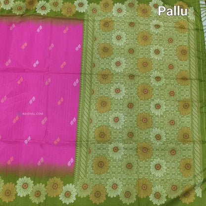 Pink digital printed fancy chappa silk saree ns159-Neidhal