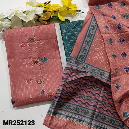 Pink digital printed silk cotton salwar material mr252123-Neidhal