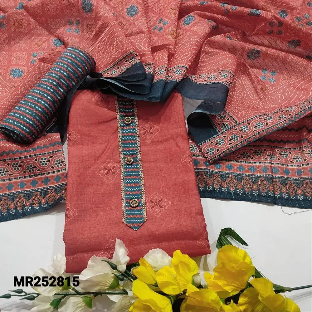 Pink digital printed silk cotton salwar material mr252815-Neidhal