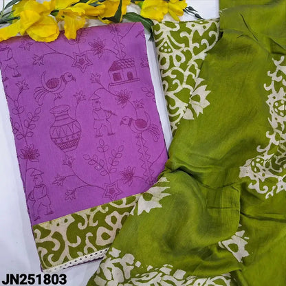 Pink embroidered cotton salwar material jn251803-Neidhal