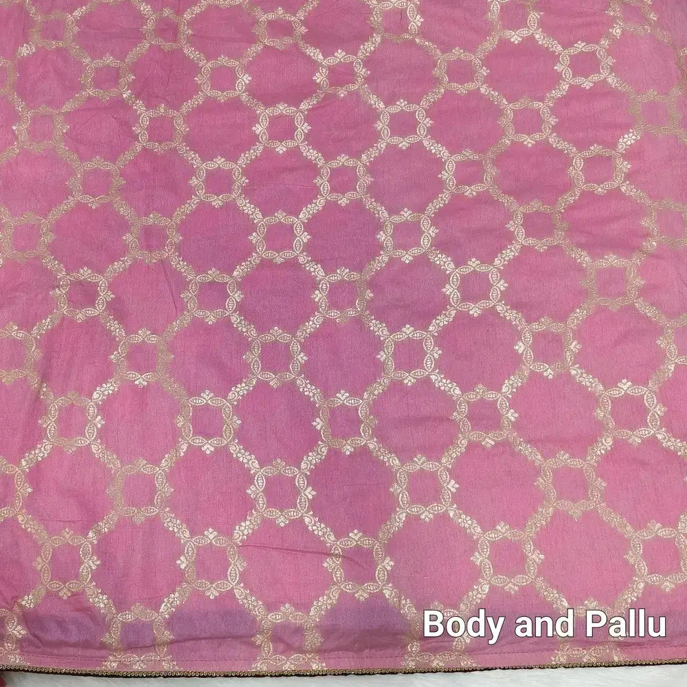 Pink fancy silk cotton saree ns237-Neidhal