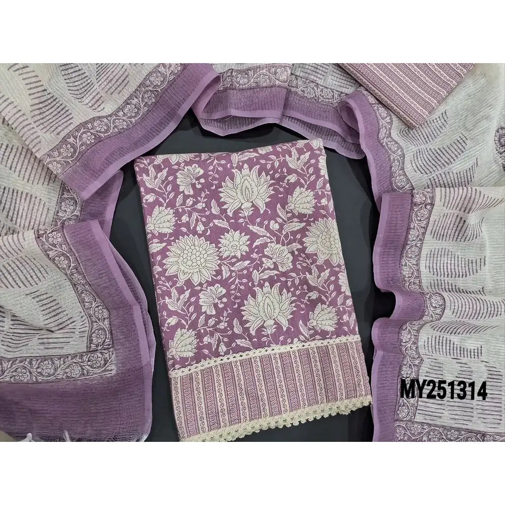 Pink floral printed soft cotton salwar material my251314-Neidhal