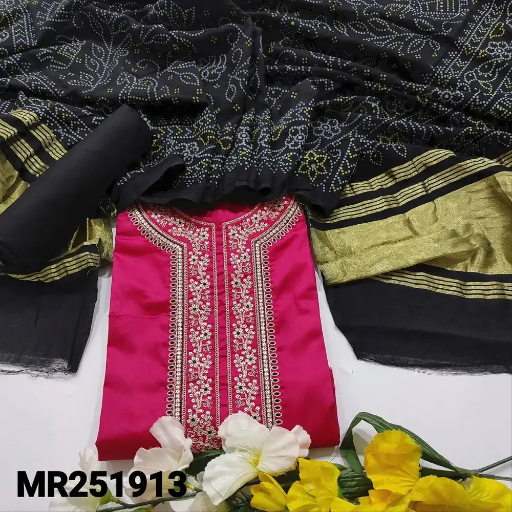 Pink jam cotton salwar material mr251913-Neidhal