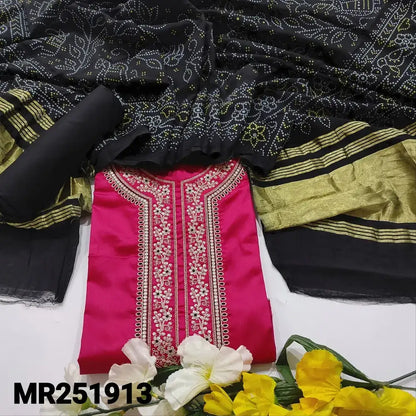 Pink jam cotton salwar material mr251913-Neidhal