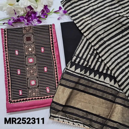 Pink jam cotton salwar material mr252311-Neidhal