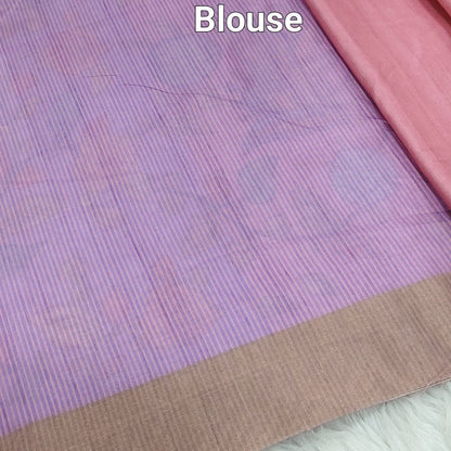 Pink kalamkari fancy soft silk saree ns108-Neidhal