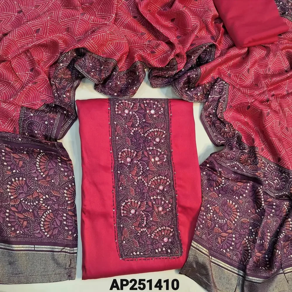 Pink modal cotton salwar material ap251410-Neidhal