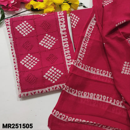 Pink original wax batik cotton salwar material mr251505-Neidhal